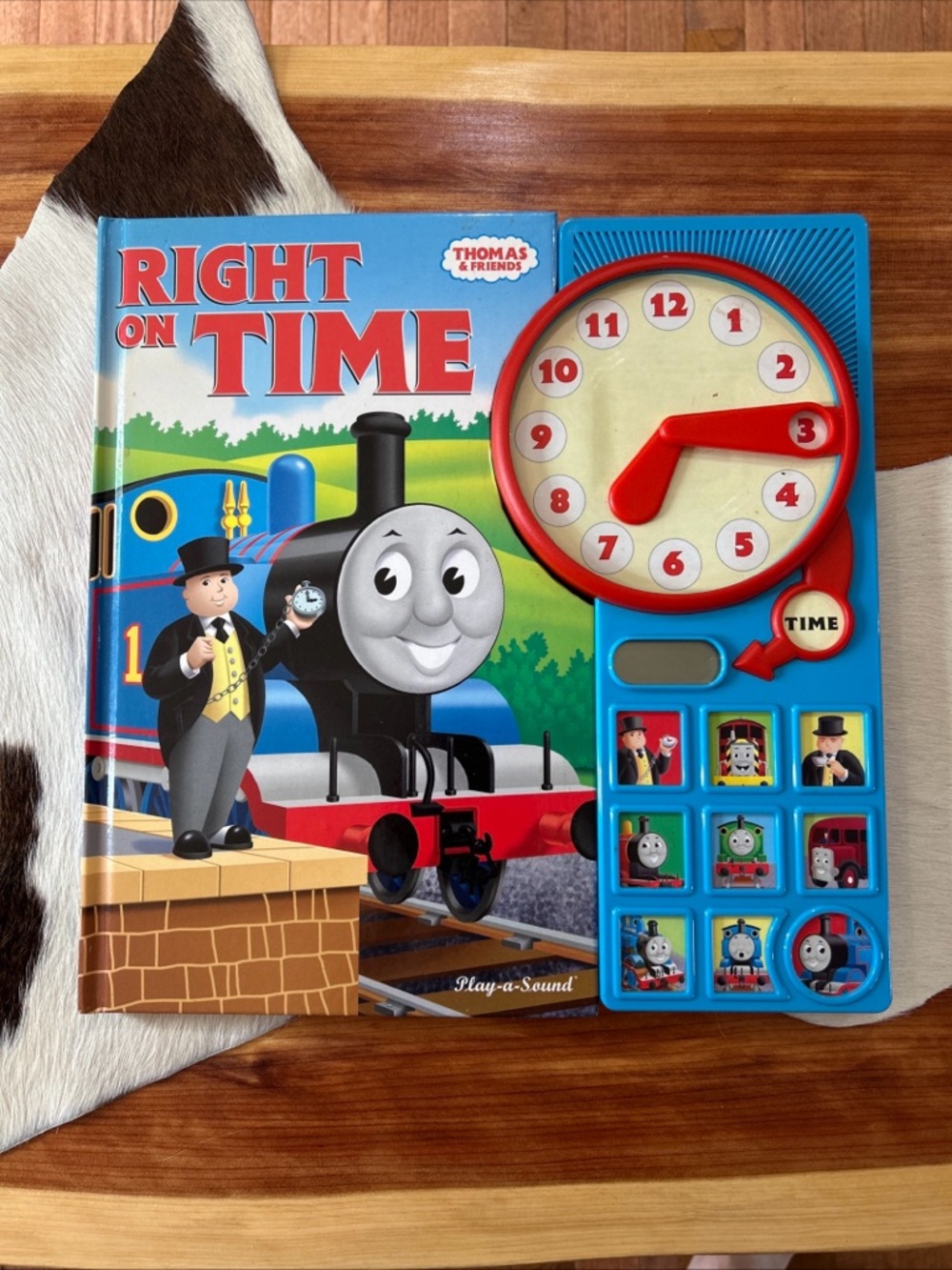 Thomas & Friends Right On Time Play-A-Sound Book Interactive Clock TESTED WORKS